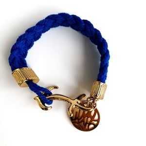 Lilly Pulitzer Blue Anchor Rope Bracelet